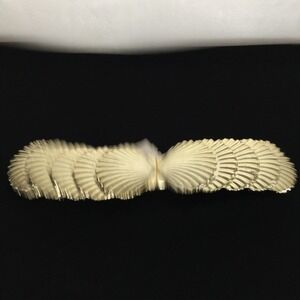 Vintage Gold Seashell Clam Shell Belt One Size‎ Metallic Coastal Nautical